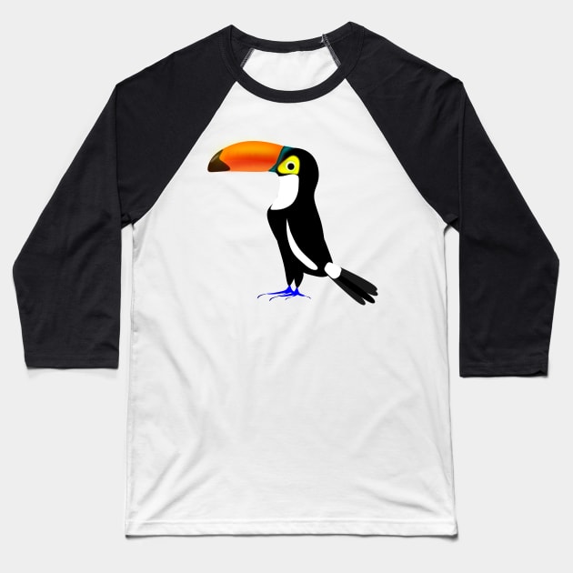 Toucan Baseball T-Shirt by Zealjagan